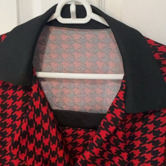 NWT Houndstooth Pattern Dress Set with Matching Long Sleeve Large NWT - Picture 6 of 11